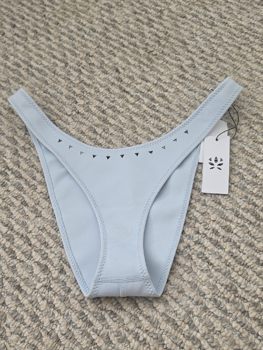GIGI C Jaclyn Laser Cut Bikini Bottom Size L